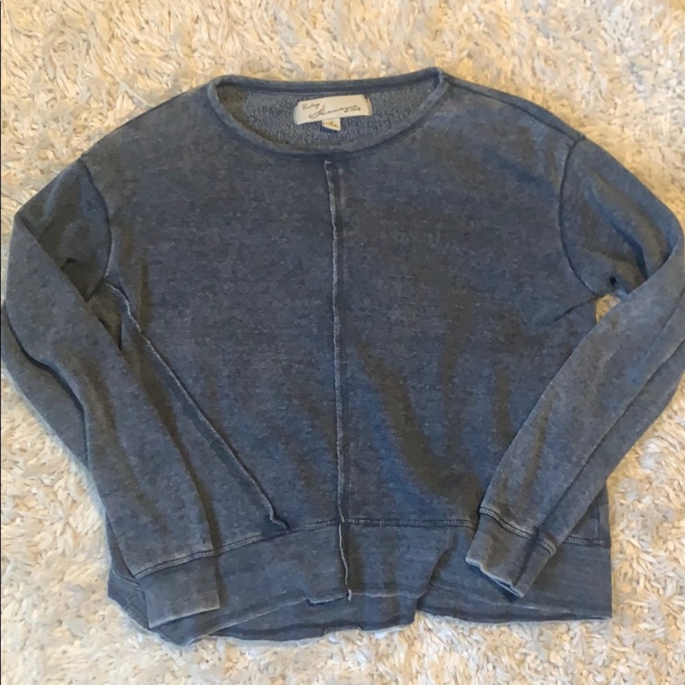 Fuzzy Vintage Havana Navy Sweater